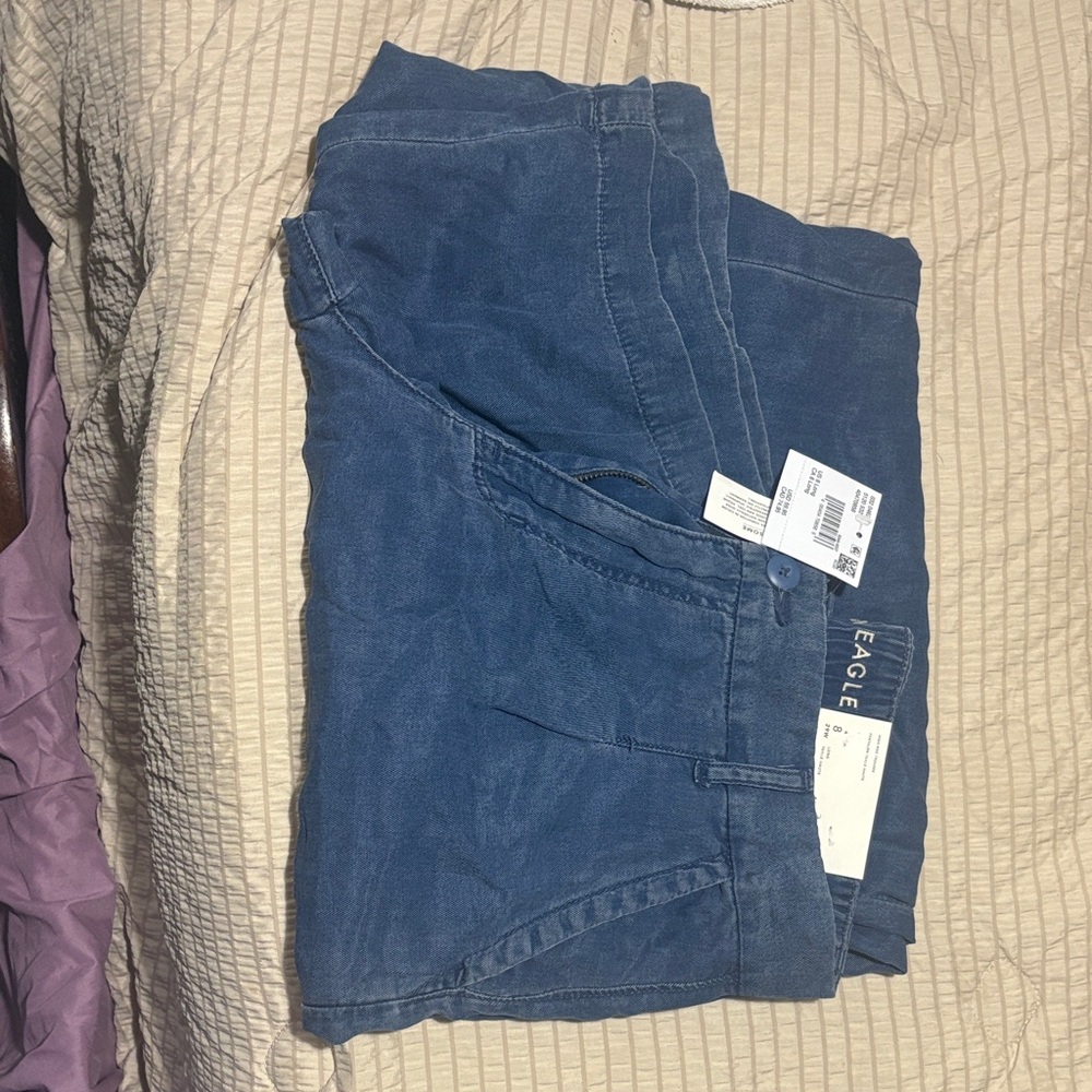 American Eagle Outfitters Blue Flare & Wide Leg Jeans